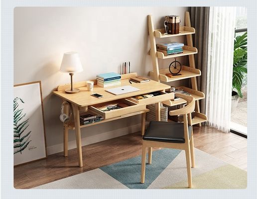 Mesa de computador de madeira personalizada com material de superfície ecológico durável