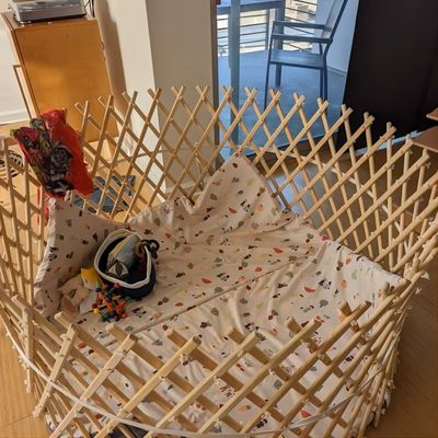 Eco Amigável Largo Jardim de Bebê de Madeira para Aprendizagem Montessori Robusto dobrável e personalizável