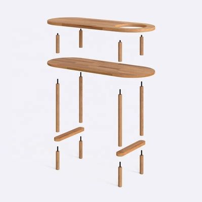 Sofá de console de madeira maciça mesa de console de natureza para banheiro mesa de entrada corredor e móveis domésticos
