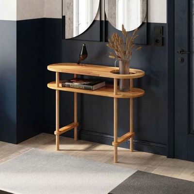 Sofá de console de madeira maciça mesa de console de natureza para banheiro mesa de entrada corredor e móveis domésticos