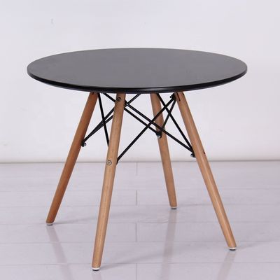 NO Garantia dobrável personalizada prática profissional quadrada mesa de jantar com perna de madeira maciça mesa de café embalagem de correio