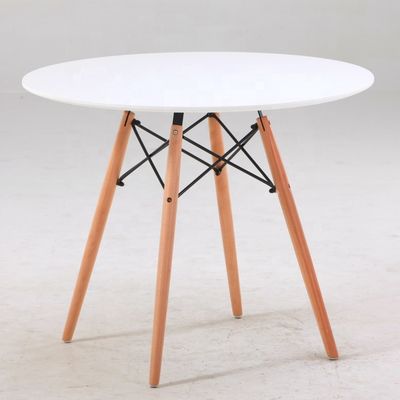 NO Garantia dobrável personalizada prática profissional quadrada mesa de jantar com perna de madeira maciça mesa de café embalagem de correio