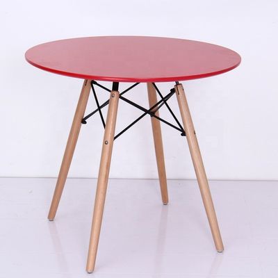NO Garantia dobrável personalizada prática profissional quadrada mesa de jantar com perna de madeira maciça mesa de café embalagem de correio