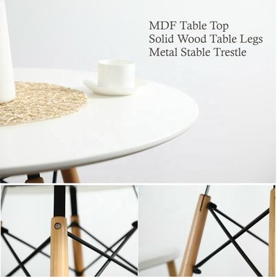 NO Garantia dobrável personalizada prática profissional quadrada mesa de jantar com perna de madeira maciça mesa de café embalagem de correio
