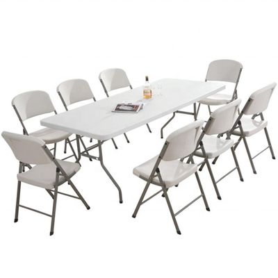 Cadeira dobrável de HDPE leve para eventos de casamento Cadeira dobrável de plástico portátil