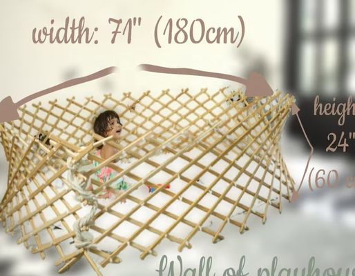 Melhore a sua sala de estar com o nosso robusto e ecologicamente correto Large Baby Solid Wood Foldable Playpen