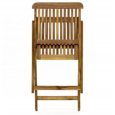 3 peças Dobragem Bistro Acacia Madeira Conjunto perfeito para jantar e entretenimento ao ar livre