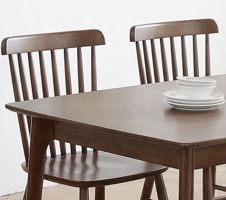 Conjunto de mesa de jantar de madeira maciça personalizável para sala de jantar profissional e elegante