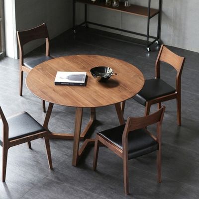 Mobiliário de Sala de Jantar Moderno 2021 Economy Mesa de Jantar de Madeira com Design Prático e Características Personalizadas