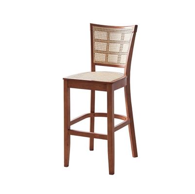 Cadeira de bar de cozinha personalizada Cadeira de bar de madeira maciça Cano de perna banquinha 43cm*43cm*109cm Peso limite 100KG