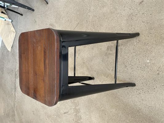 Cadeira de bar metálica antiga banquinhos de madeira cadeira alta para mesa de bar na cozinha e sala de jantar