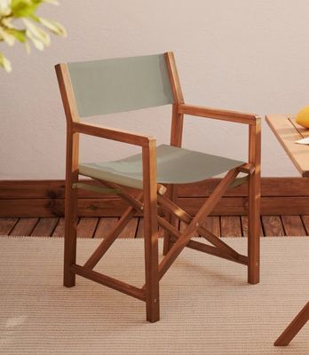 Embalagem de correio Cadeira moderna nórdica para o exterior com madeira maciça e design dobrável