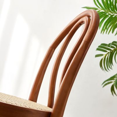 Quadro de madeira dobrada estilo moderno banco de bar nórdico cadeira de rotão para restaurante