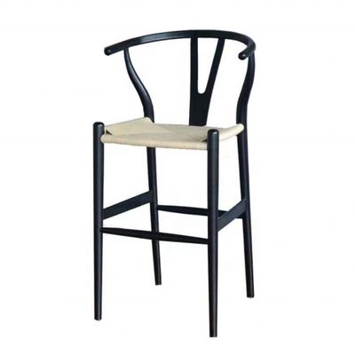 Cadeira de banco de bar com banco de couro PU para instalações de lazer