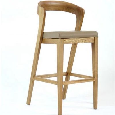 Cadeira de banco de bar com banco de couro PU para instalações de lazer