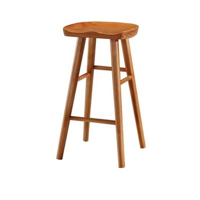 Modern Bar Chair Dining Restaurant Kitchen Nordic Hotel Counter Stool Madeira Sólida Cores personalizáveis para especificações