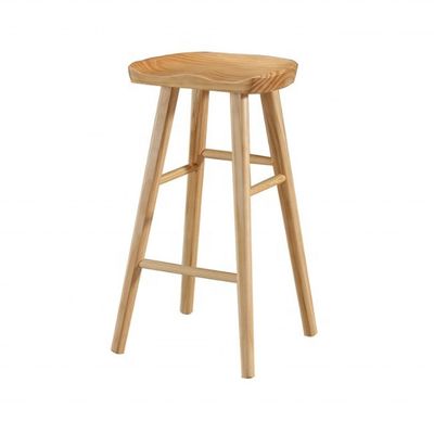 Modern Bar Chair Dining Restaurant Kitchen Nordic Hotel Counter Stool Madeira Sólida Cores personalizáveis para especificações