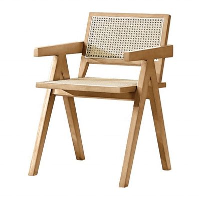 Serviço OEM aceito Cadeira de Rattan de Madeira Sólida de Design Moderno