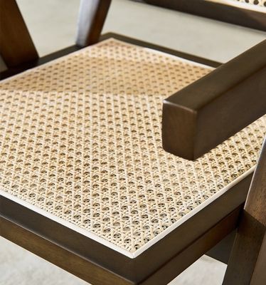 Serviço OEM aceito Cadeira de Rattan de Madeira Sólida de Design Moderno