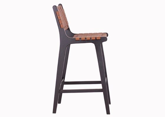 Cadeira de bar de madeira sólida de estilo moderno para Bistro de moda nórdica