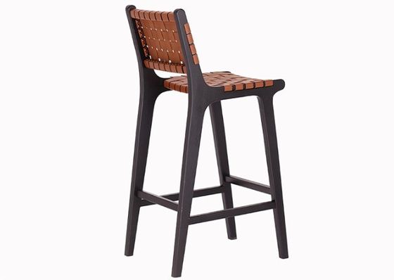 Cadeira de bar de madeira sólida de estilo moderno para Bistro de moda nórdica