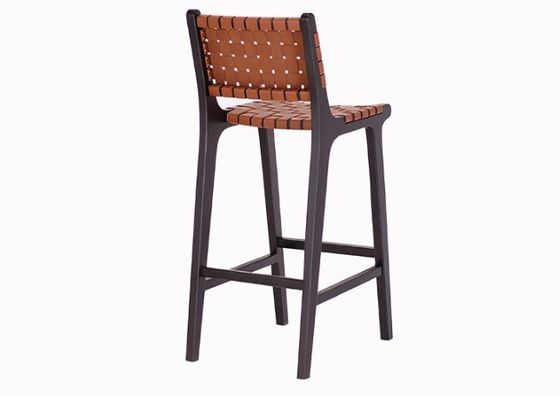 Cadeira de bar de madeira sólida de estilo moderno para Bistro de moda nórdica