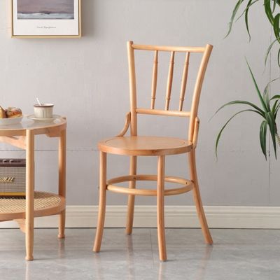 Cadeira de bar específica Cadeira de refeição de rotão Mobiliário de bar Cadeira de madeira maciça para sala de jantar