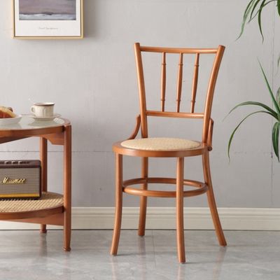 Cadeira de bar específica Cadeira de refeição de rotão Mobiliário de bar Cadeira de madeira maciça para sala de jantar