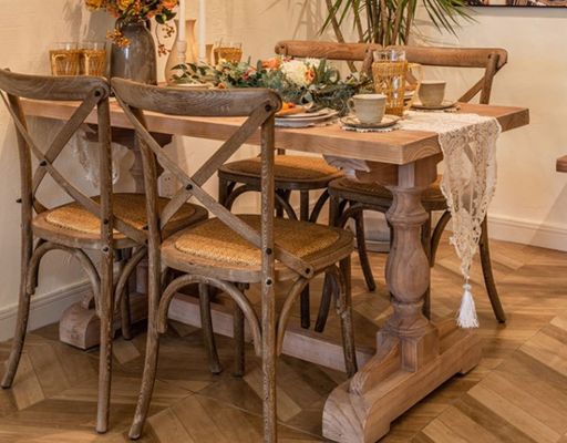 Cadeira de jantar de madeira de pinho para mobiliário exclusivo design cozinha restaurante mesa dobrável