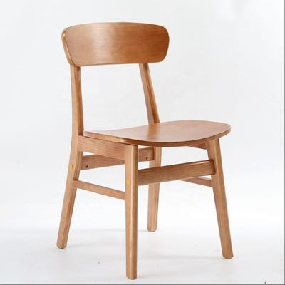 Coleção de móveis clássicos de sala de jantar Cadeiras de borracha de madeira maciça Cadeiras de jantar com design moderno