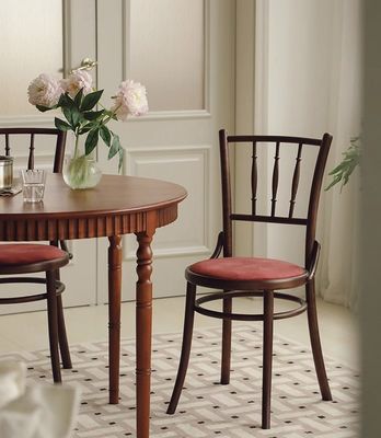 Mobiliário de sala de jantar Madeira maciça Veludo Madeira clássica de luxo Usada Antiga Cadeiras modernas para casamentos e eventos especiais