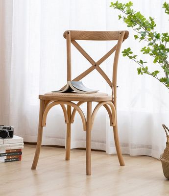 Cadeira de casamento de madeira maciça de madeira de madeira para banquete e embalagem de correio