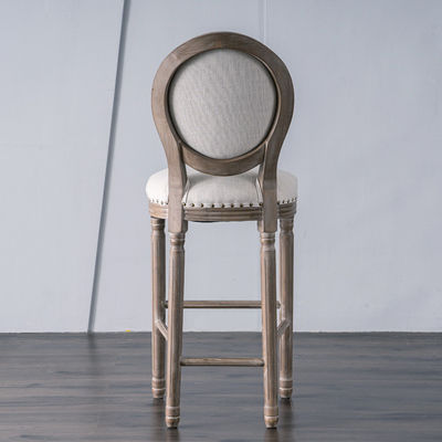 Cadeira de barra alta de madeira para mobiliário de bar W49.5*D49*H99.5CM