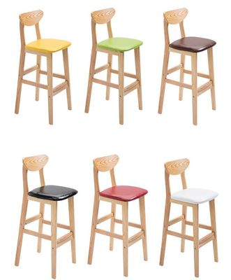 Serviço OEM aceito Escaleiro de madeira natural sólida para móveis e almofadas de cadeiras altas