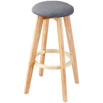 Mobiliário Comercial Moderno Design Madeira Sólida Bar Stool High Chair para Bar