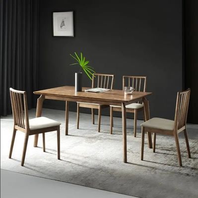 Design contemporâneo cadeira de jantar estofada com costas altas feita de madeira de cinza para restaurante e hotel