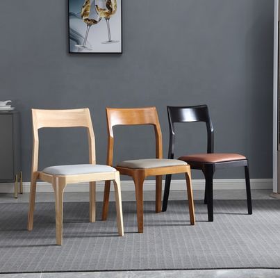 Moderno design Moderno nórdico empilhável cadeira de jantar de carvalho e nozes cadeiras de jantar de restaurante de madeira para móveis domésticos