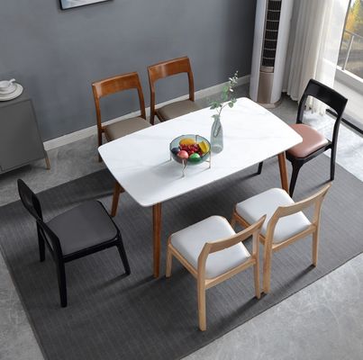 Moderno design Moderno nórdico empilhável cadeira de jantar de carvalho e nozes cadeiras de jantar de restaurante de madeira para móveis domésticos