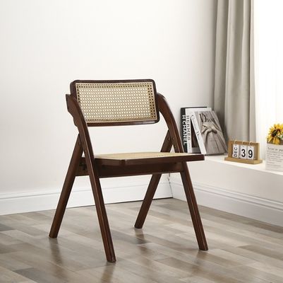 Embalagem de correio Moderno Design Dobrável Madeira Rattan cadeiras de restaurante para móveis de casa