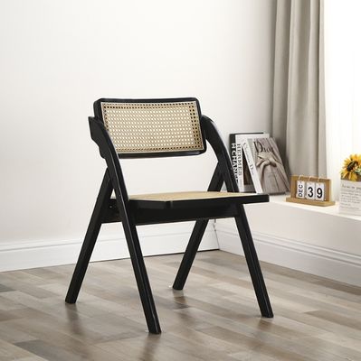 Embalagem de correio Moderno Design Dobrável Madeira Rattan cadeiras de restaurante para móveis de casa