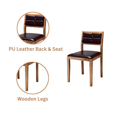 Cadeira de madeira natural com almofada Cadeira de sala de jantar