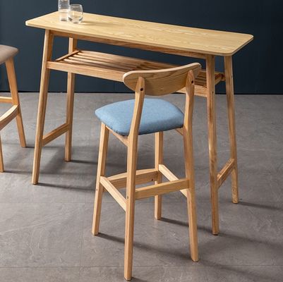 Tabuleiro de bar de madeira maciça tapiçado em estilo vintage para café do pub W38*D44*H101 cm