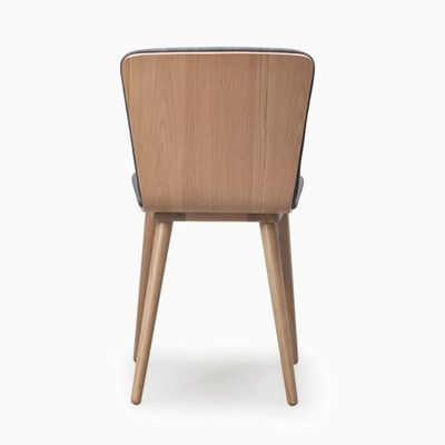 Moderna cadeira de lazer de jantar de hotel de madeira marrom para refeições confortáveis e relaxantes