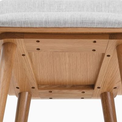 Moderna cadeira de lazer de jantar de hotel de madeira marrom para refeições confortáveis e relaxantes