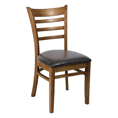Cadeira de madeira de estilo moderno para sala de jantar de hotel de madeira maciça