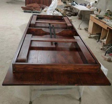 Embalagem de correio Y Mesa dobrável de madeira para alugar em casamentos e festas