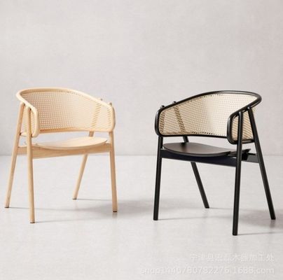 Cadeira de refeição de rotão de madeira contemporânea com material bom e ecológico