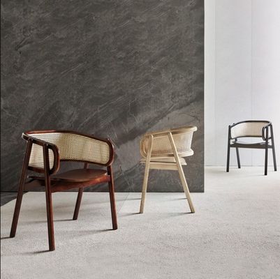 Cadeira de refeição de rotão de madeira contemporânea com material bom e ecológico