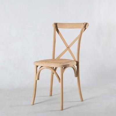 Mobiliário para eventos de hotéis Cadeiras de madeira X em madeira para refeições de restaurante