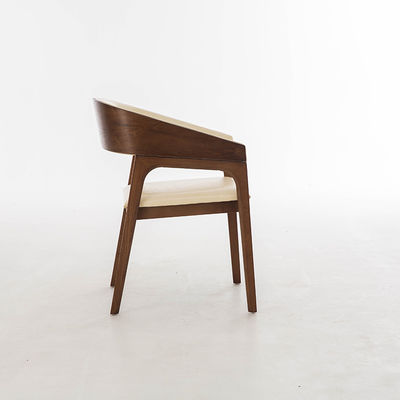 Nordic Solid Wood Design Chair Presidencial Mobiliário de couro preto Nota Poltrona Assento para Garantia de Restaurante Um Ano